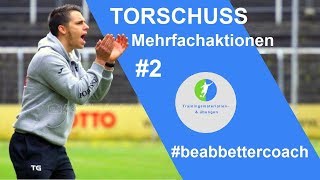 Torschusstraining Fussball mit spezifischen Mehrfachaktionen [upl. by Nagle469]