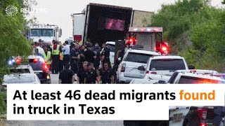 At least 46 migrants found dead in Texas truck [upl. by Aicekal]