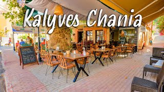 Crete Greece Chania Kalyves walking tour 4k Greece 2022 [upl. by Tolley]