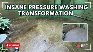 Pressure Washing a Dirty Patio Client Tried To Do It Themselves GONE WRONG 😱 [upl. by Anikas]