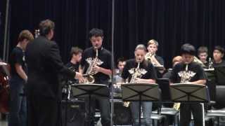 Fowler Middle School Beginning Jazz Band performs quotJames Bond Themequot  May 29 13 [upl. by Radke871]