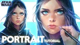 Ross Draws STAR WARS  PORTRAIT TUTORIAL [upl. by Rosemaria]