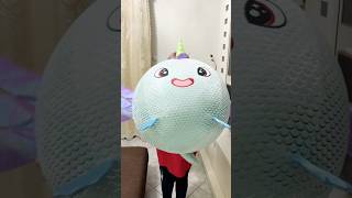 Biggies inflatable plush toys andriana gialamas toys kids alenaandprincess [upl. by Ymmak350]