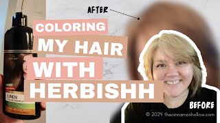 Changing Up My Look With Herbishh Hair Color Review [upl. by Llednav358]