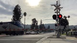 Railroad Crossing  Buchanan Street CoronaRiverside CA [upl. by Ivo]