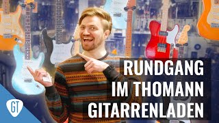 Rundgang im Thomann Gitarrenladen [upl. by Ainerol]