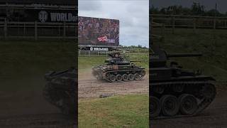 The WWII M24 Chaffee light tank on action at TANKFEST 2024  The Tank Museum [upl. by Gnim]