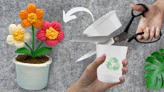 STOP❗️ Dont Throw away used plastic cup ♻️ Superb Recycling craft ideas  Chanem DIY [upl. by Rubens]