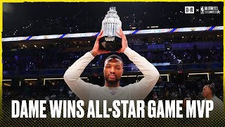 Damian Lillard Wins 2024 NBA AllStar Kobe Bryant MVP Trophy [upl. by Latsirhc]