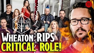 Critical Role 🔥UNDER FIRE 🔥From Wil Wheaton [upl. by Koch]