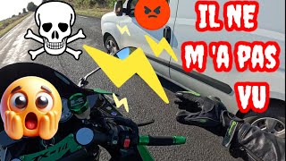 MOTO DANGER 💀DE LA ROUTE☠️ 😱😱 BALADE RENCONTRES GENDARMERIE VS CLIO 🥴🥴 [upl. by Jonie]