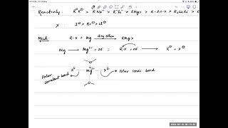 Alkyl Halides amp RMgX Revision Part 2 [upl. by Aysahc]