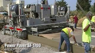 Power Paver SF1700 Concrete Slipform Paving [upl. by Ihpen]