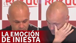 ANDRÉS INIESTA emocionado en SU DESPEDIDA del VISSEL KOBE  DIARIO AS [upl. by Sculley]