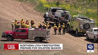 Northern Utah firefighters prepare for wildfire season [upl. by Aenel316]