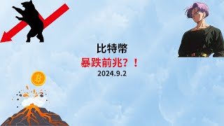 比特币行情每日更新  2024年9月2日 比特幣暴跌前兆？月線周線日線均看跌！ [upl. by Rogozen139]