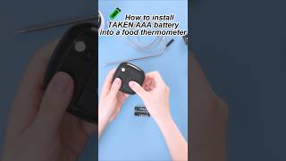 How to is AAA into thermometer batteries battery taken aaa [upl. by Pete]