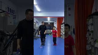 Fancy rope skipping basic double swing jump action teaching Fancy rope skipping [upl. by Min]