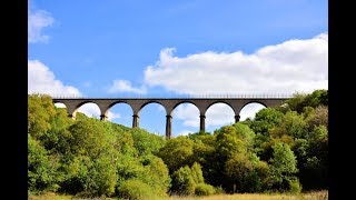 Hownsgill viaduct and quarry Consett Co Durham By drone [upl. by Ilanos84]