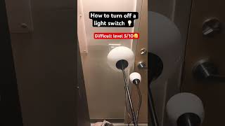 How to turn off a light switch 💡Difficulty level 510 😮‍💨 fyp howto howtoplug viralvideo [upl. by Quita]