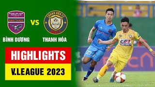 Highlights Bình Dương  Thanh Hóa  Bắn phá liên tục siêu phẩm sút xa và THẺ ĐỎ [upl. by Teiluj]