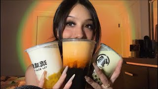 ASMR Boba sounds at 100 sensitivity🧋Mouth sounds whispers [upl. by Farny]