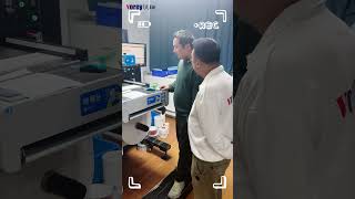 Customer visit video，Digital die cutting machine machine papermachine manufacturing [upl. by Assirual464]