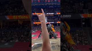 Monster jam 24 tampa monsterjam gravedigger automobile viral backflip freestyle megalodon [upl. by Cailly]