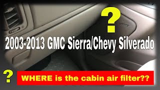 How to replace the cabin air filter in a 2003 GMC Sierra  Force TV 051 [upl. by Nnayllek]