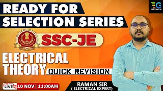 MARATHON FOR SSCJE  ELECTRICAL THEORY QUICK REVISION BY RAMAN SIR [upl. by Hoban]