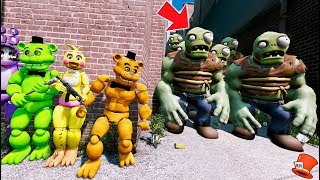 CAN THE ANIMATRONICS DEFEAT THE GARGANTAUR BOSS ARMY PLANTS vs ZOMBIES GTA 5 Mods FNAF RedHatter [upl. by Tessy500]