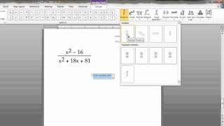 Writing Math Equations in Microsoft Word [upl. by Gavini]