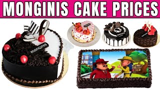 Monginis Cake Prices List 2024  Half Kg 500 gm 1 Kg 2 Kg Birthday Cakes Wedding Cakes amp Contact [upl. by Miko920]