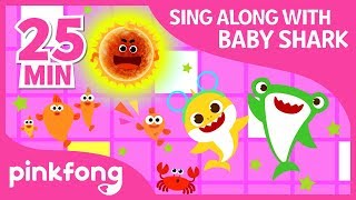 Sharky Shuffle and more  Sing Along with Baby Shark  Compilation  Pinkfong Songs for Children [upl. by Farrow780]