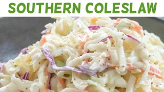 Amazingly Delicious Classic Creamy Southern Coleslaw  Coleslaw recipe [upl. by Meerak]