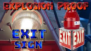 Red Explosion Proof Compact Fluorescent Exit Sign [upl. by Merc126]