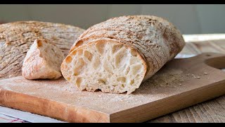 Ciabatta Bread made easy at home  Easy Artisan Ciabatta Bread Recipe  Italian Bread [upl. by Nuawed]