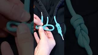 Ave Craft How to Tie Hoodie Strings cool Decorative hoodie strings knots knots craft shorts [upl. by Hcurab]