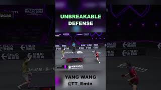 Unbreakable Defense  Yang Wang malong joosehyuk sports pingpong shorts tabletennis goat [upl. by Mcallister]