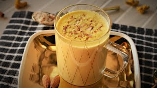 Golden Milk Turmeric Milk  Haldi Doodh Best for Winter Recipe By Food Fusion [upl. by Anah422]