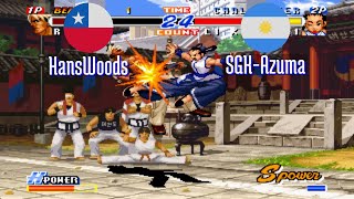 FT5 rbff2h HansWoods CL vs SGKAzuma AR Real Bout Fatal Fury 2 rbff2 Fightcade Oct 21 [upl. by Justino803]