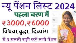 Pension List 2024  old age pension list  vidhwa pension list  divyang pension list  pension list [upl. by Oringas]