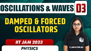 Damped amp Forced Oscillators  Oscillations amp Waves 03  Physics  IIT JAM 2023 [upl. by Rehtse]