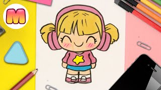 COMO DIBUJAR UNA CHICA KAWAII 💖 Dibujos kawaii faciles 💖 como dibujar personas kawaii [upl. by Enidaj]