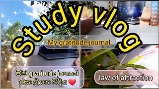 Study vlog📚Gratitude journal එකක් කියන්නේ මොකක්ද🤔මම scripting ලියන විදිය♥️Law of attraction🧿 [upl. by Ophelie]