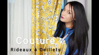 Comment coudre un rideau à oeillet  How to sew an eyelet curtain  كيفية خياطة ستائر [upl. by Nahpos131]