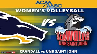 ACAA Womens Volleyball 🏐 UNBSJ  Crandall Nov 17 2024 [upl. by Tay241]