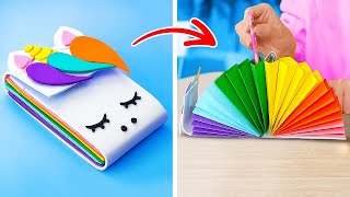 Genius School Hacks and DIY Stationery Projects You Wont Believe 📝✨ [upl. by Drake]