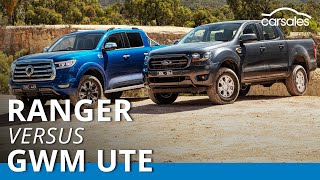 Ford Ranger v GWM Ute 2021 Comparison Test carsalescomau [upl. by Anaoy525]