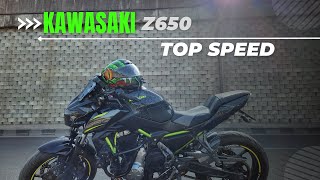 Kawasaki Z650 Top Speed Test On Highway  Akshay Gayakwad [upl. by Magdalene639]